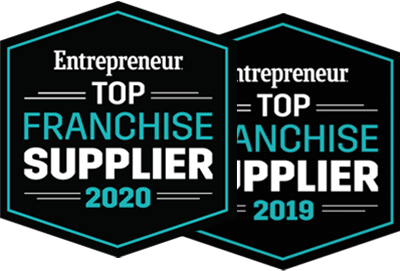Entrepreneur Top Franchise Supplier Award Badges
